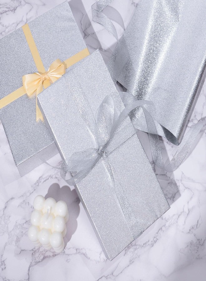 Rancco Glitter Wrapping Paper- Rose Gold/Silver/Gold/Dark brown Color Sparkle Paper for Christmas, New Year's Eve, Birthday, Wedding, Baby Shower, Party, Craft Paper Decor Gifts, 8PC,19.7''X 27.6'' - Image 2